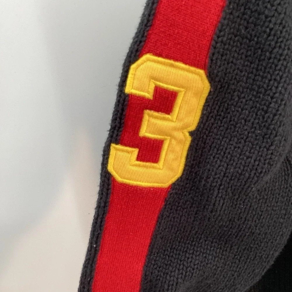 Boys Polo Ralph Lauren Full‎ Zip Big Pony Hoodie Sweater - Black- Size 6